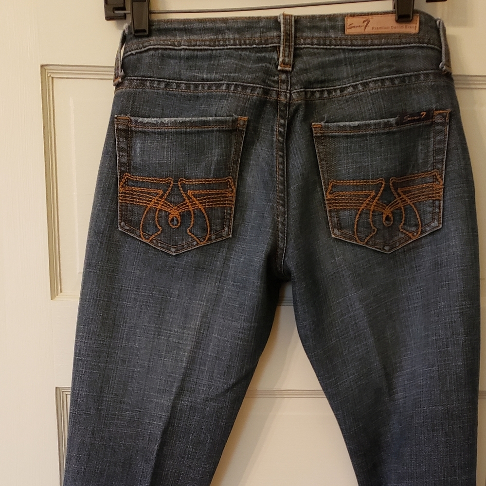 7 For All Mankind Low Rise Jeans - Picture 2 of 8